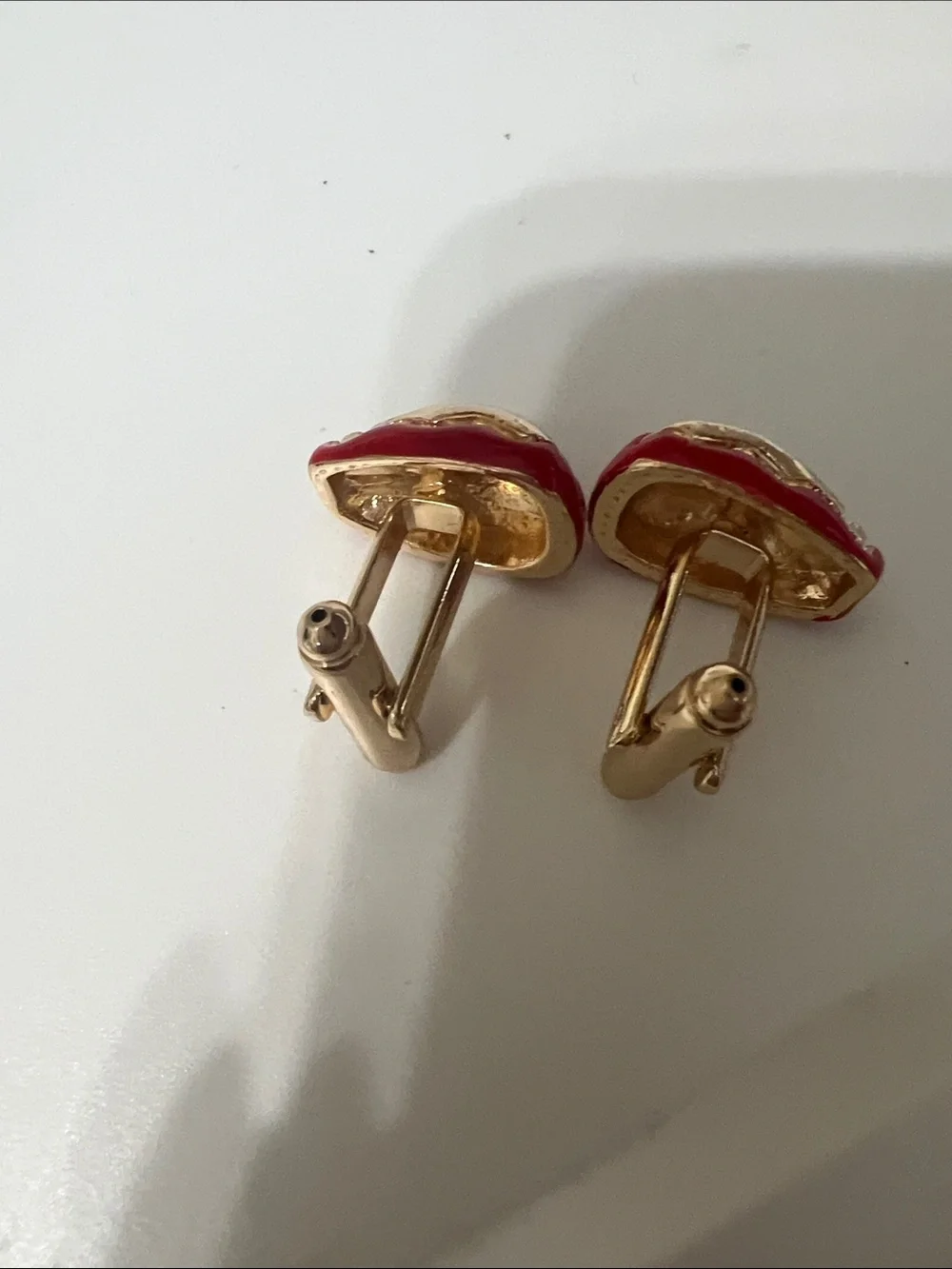 Iron Man Gold & Red Enamel Men’s Cufflinks